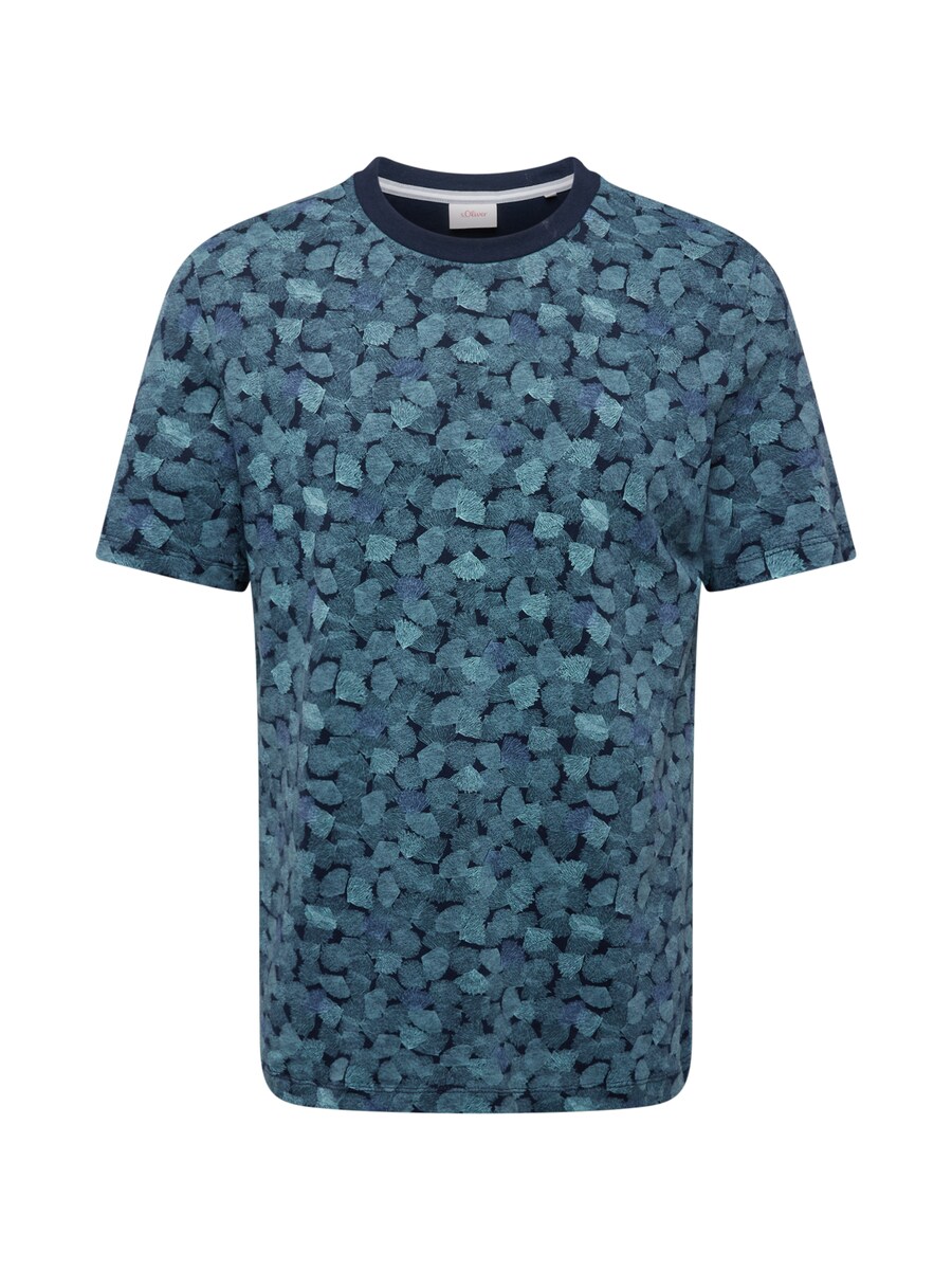 

Классическая футболка s.Oliver Shirt, цвет marine blue/cyan blue