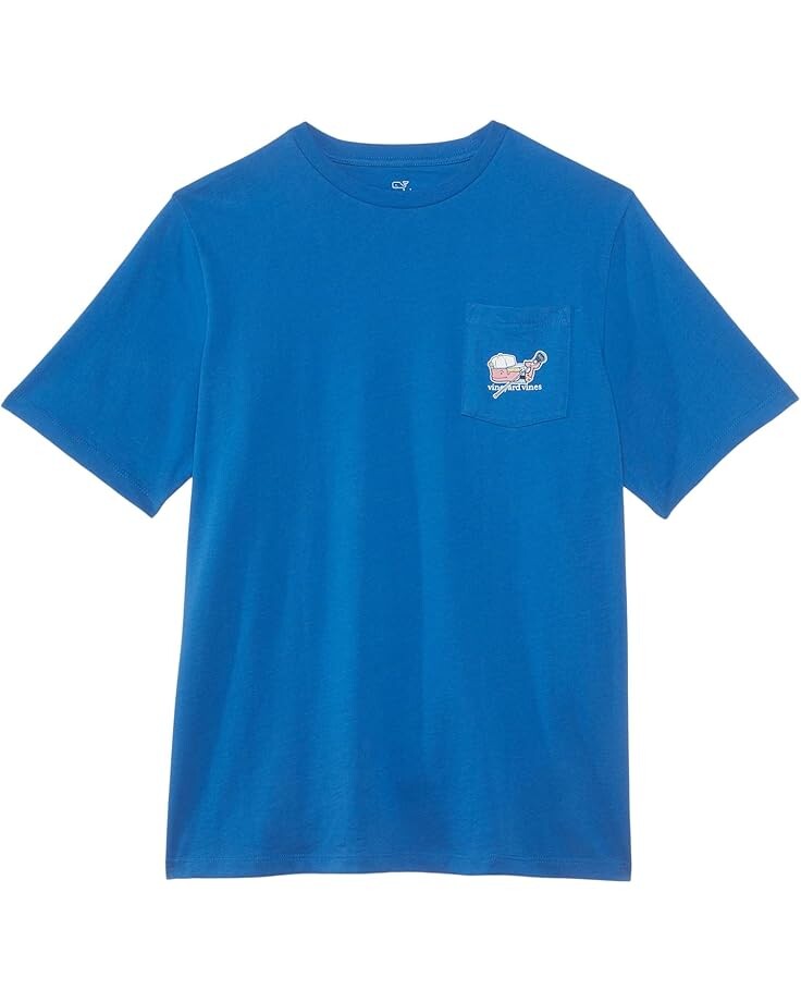 

Футболка Vineyard Vines Kids Beach Lacrosse Short Sleeve Tee, цвет Blue Wave