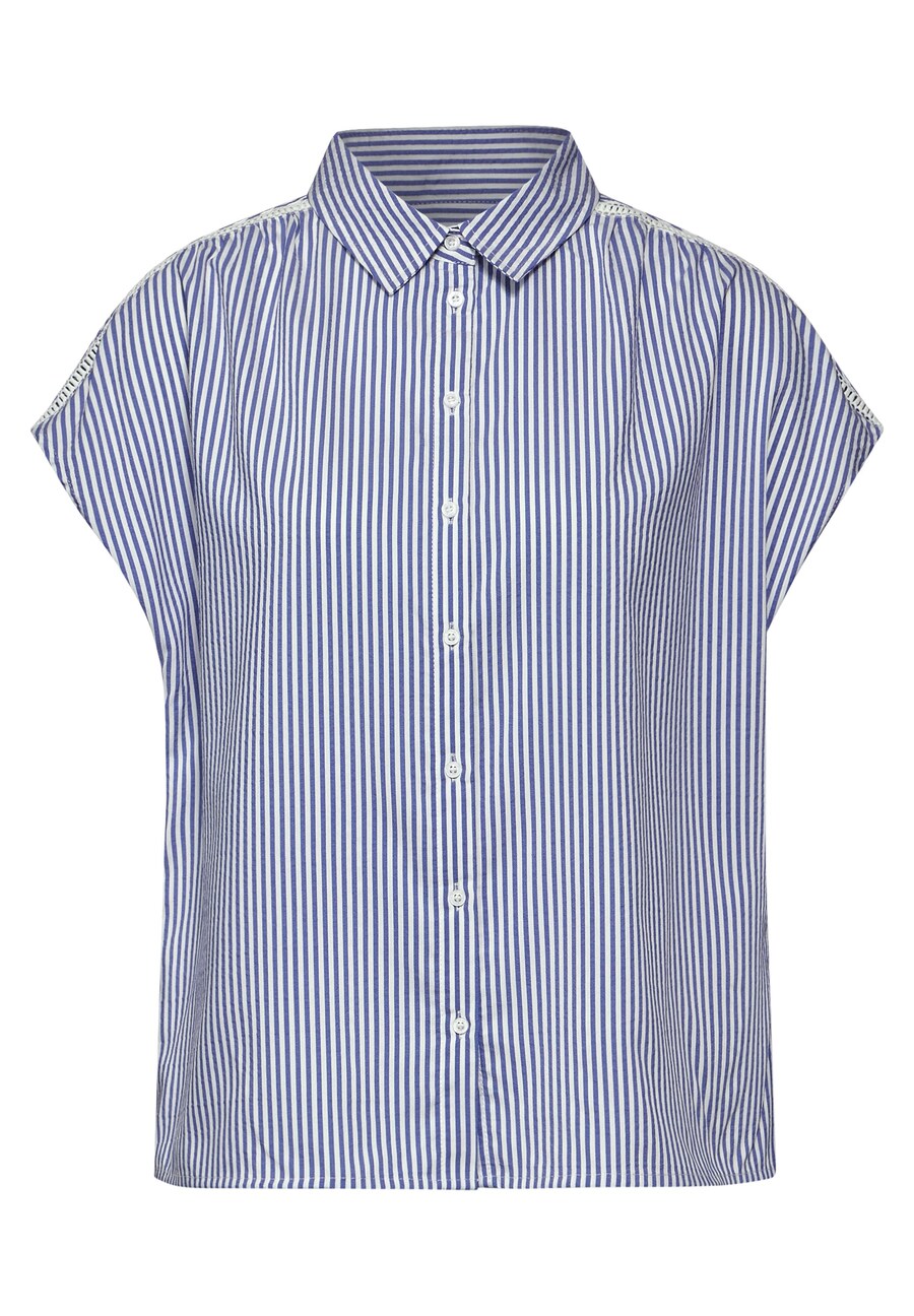

Блузка с коротким рукавом STREET ONE Blouse, темно-синий