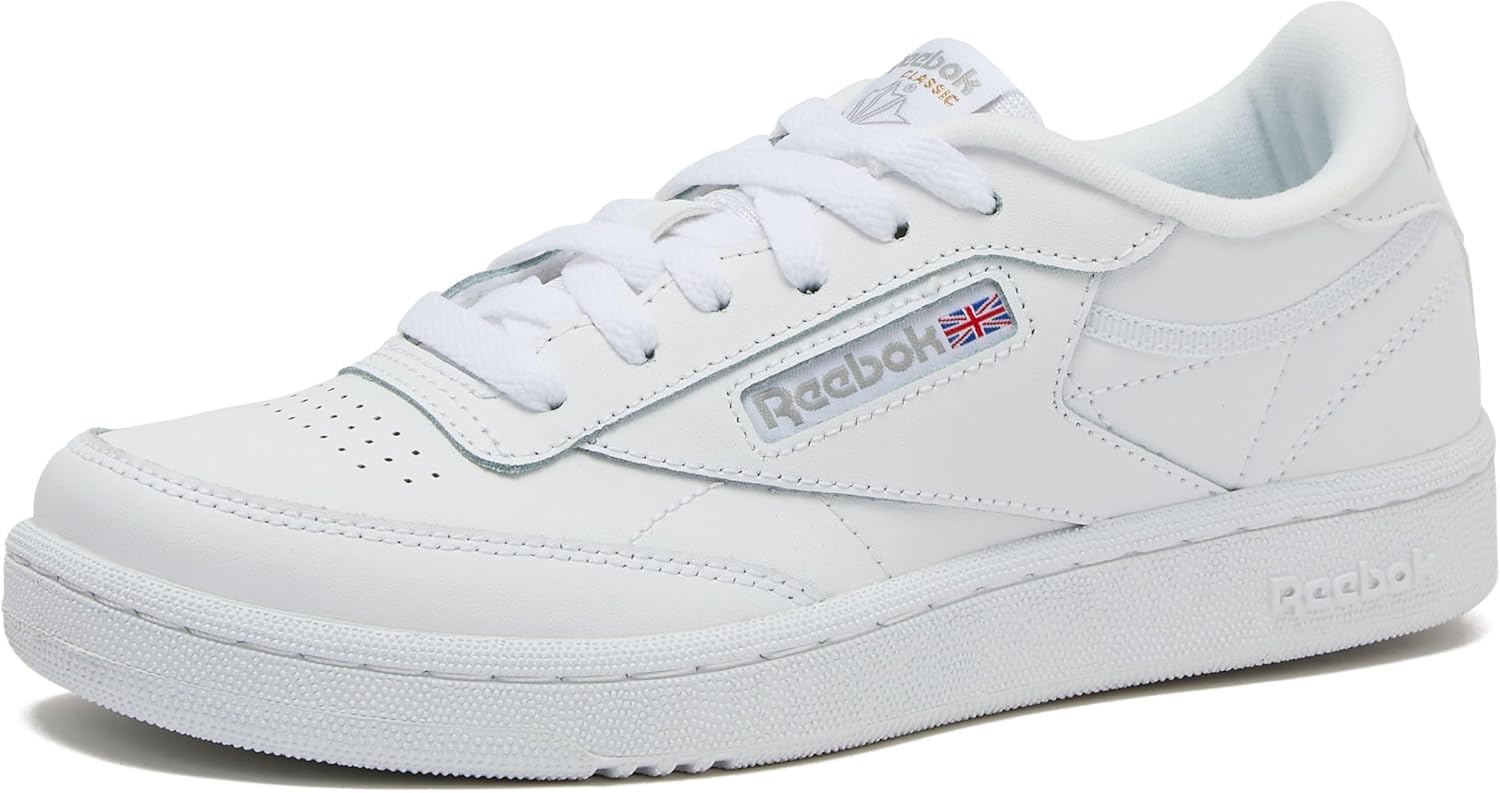 

Кроссовки Reebok Club C для девочек и мальчиков, унисекс, для малышей, детей младшего или старшего возраста, белый/серый