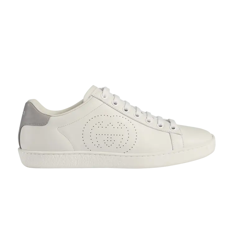 

Кроссовки Gucci Ace 'Interlocking G - White Grey', белый