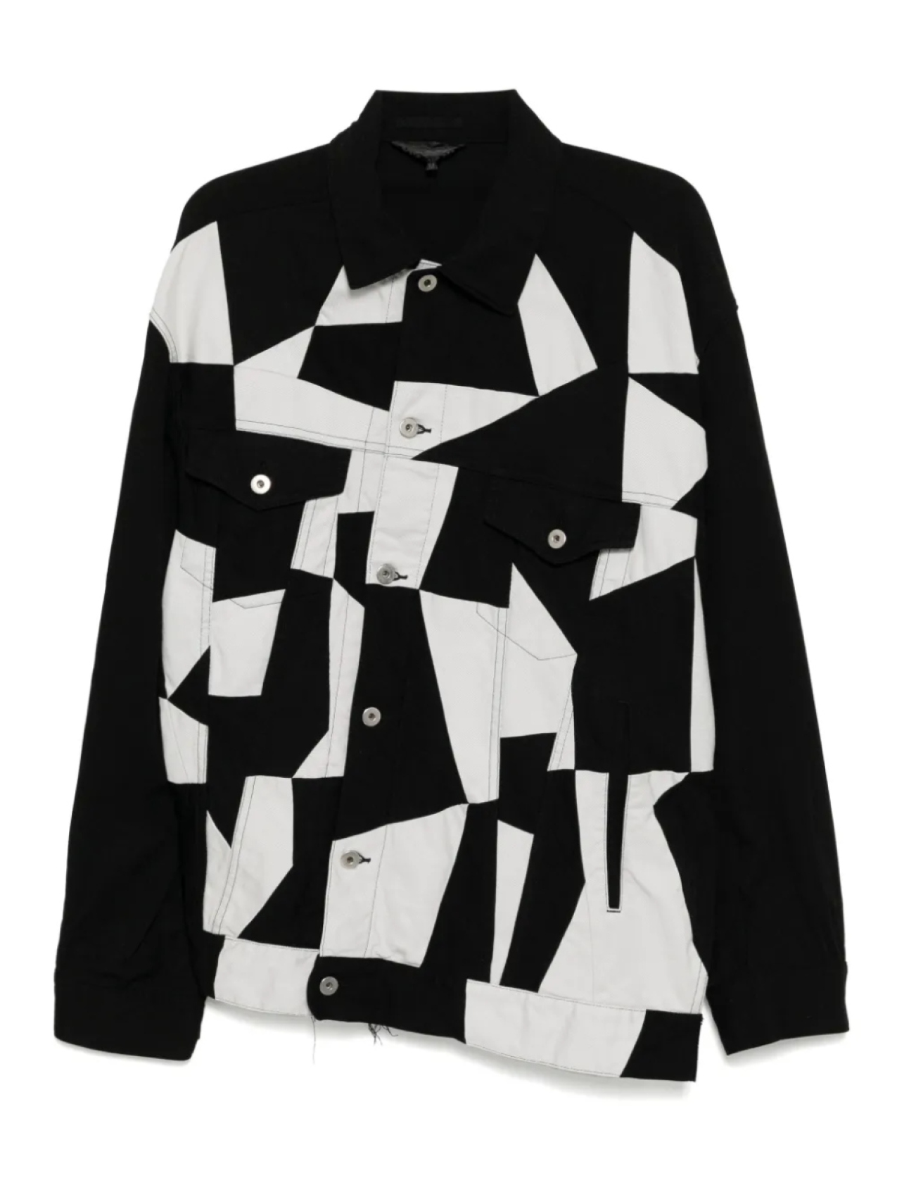 

Black Comme Des Garçons куртка в технике пэчворк, черный