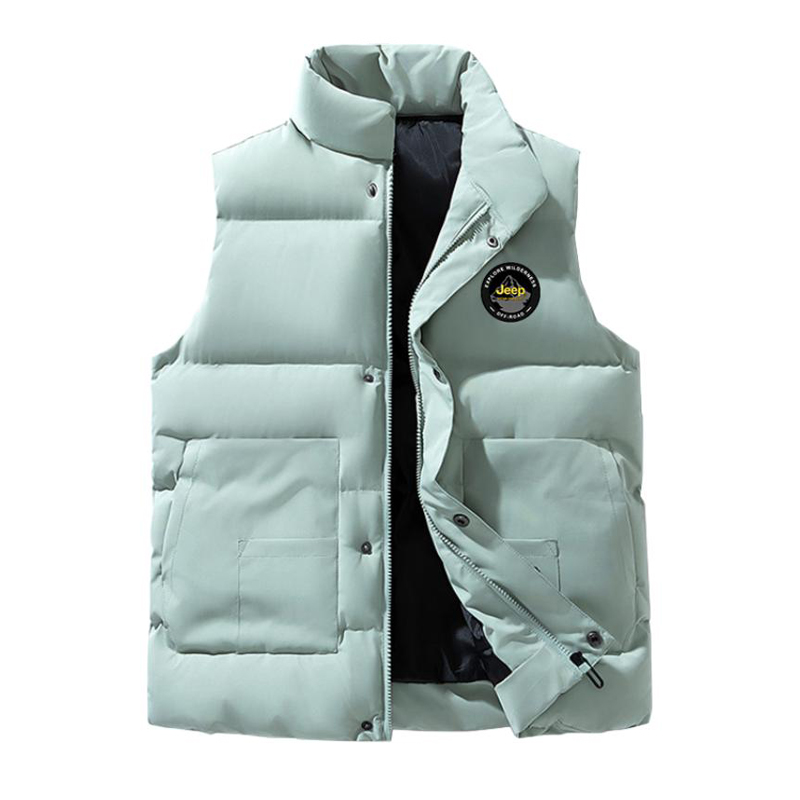 

Жилет Unisex Stand Collar утепленный рабочий Jeep, lake синий