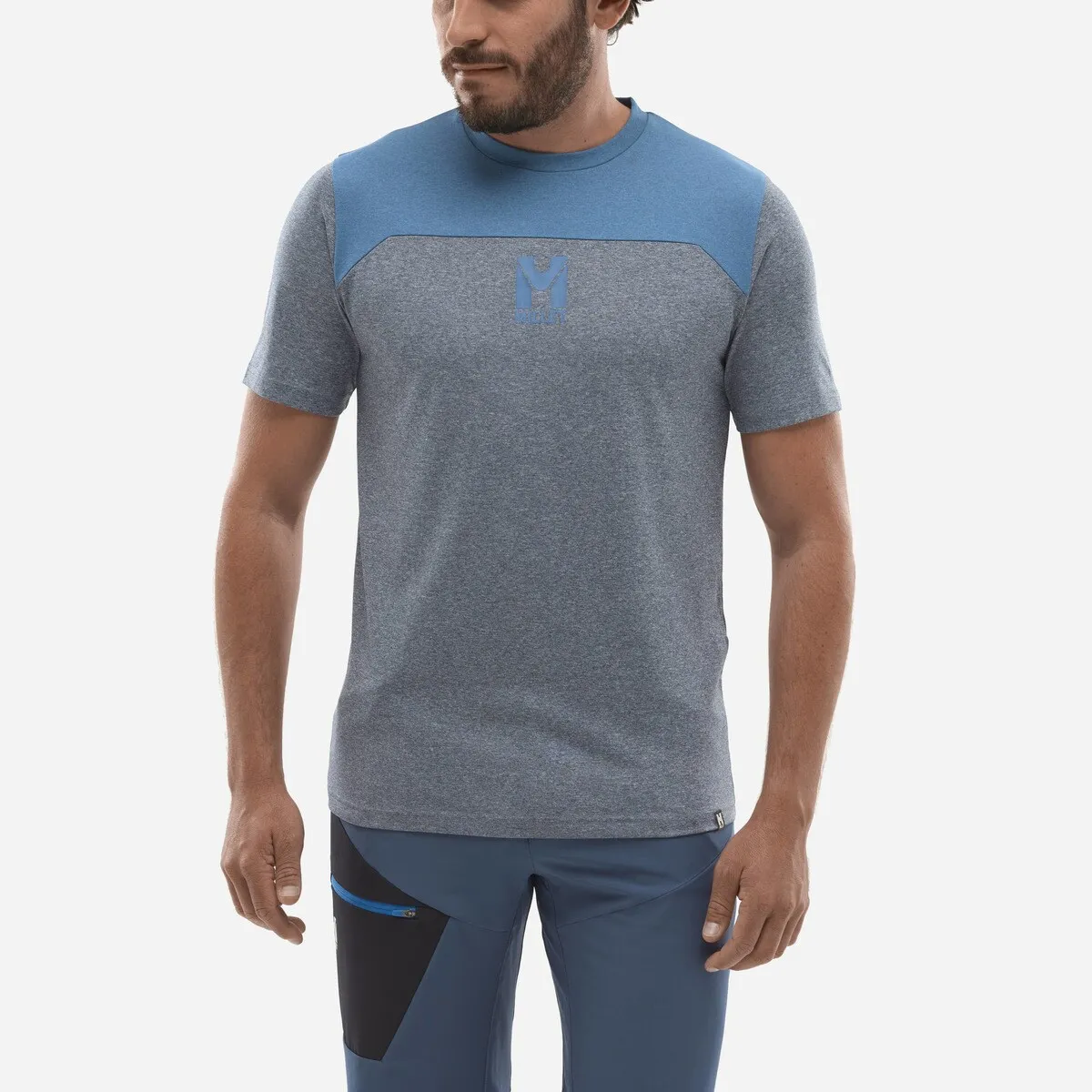 

Мужская футболка SENECA HEATHER TS SS M Millet, синий