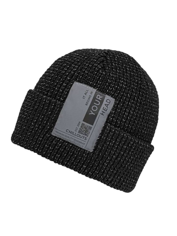 

Шапка Chillouts Headwear Mütze Pius, цвет Black Reflective