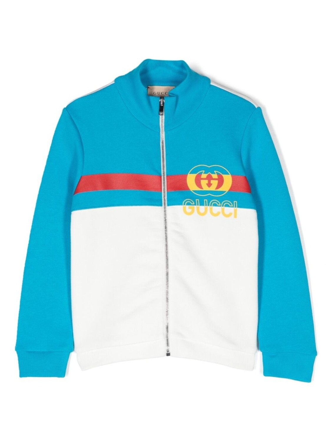 

Gucci Kids спортивная куртка с логотипом Interlocking G, синий