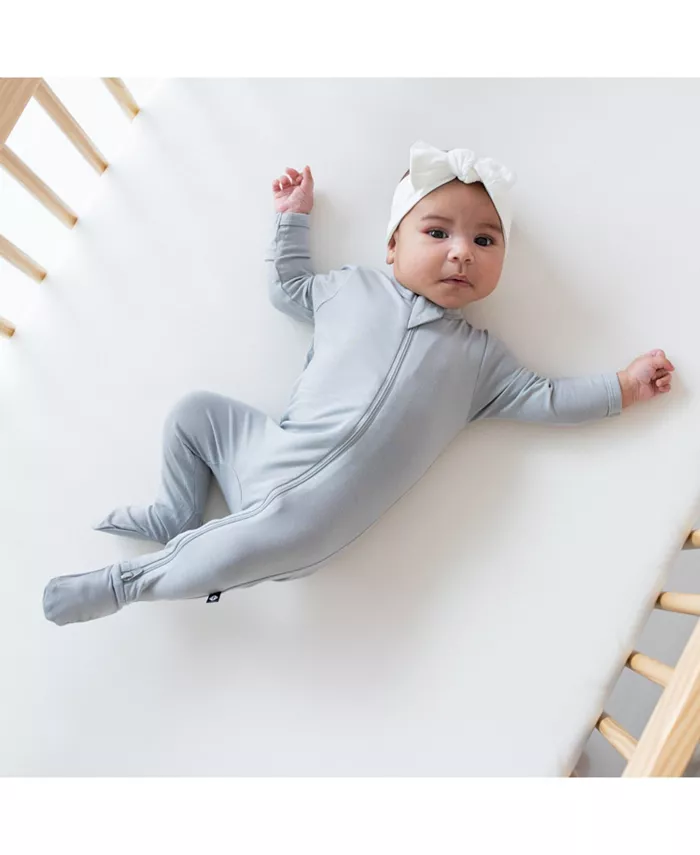 Комбинезон-слип для мальчиков с молнией, цвет Cloud, размер 0-3 месяца Kyte Baby, серый — фото 2