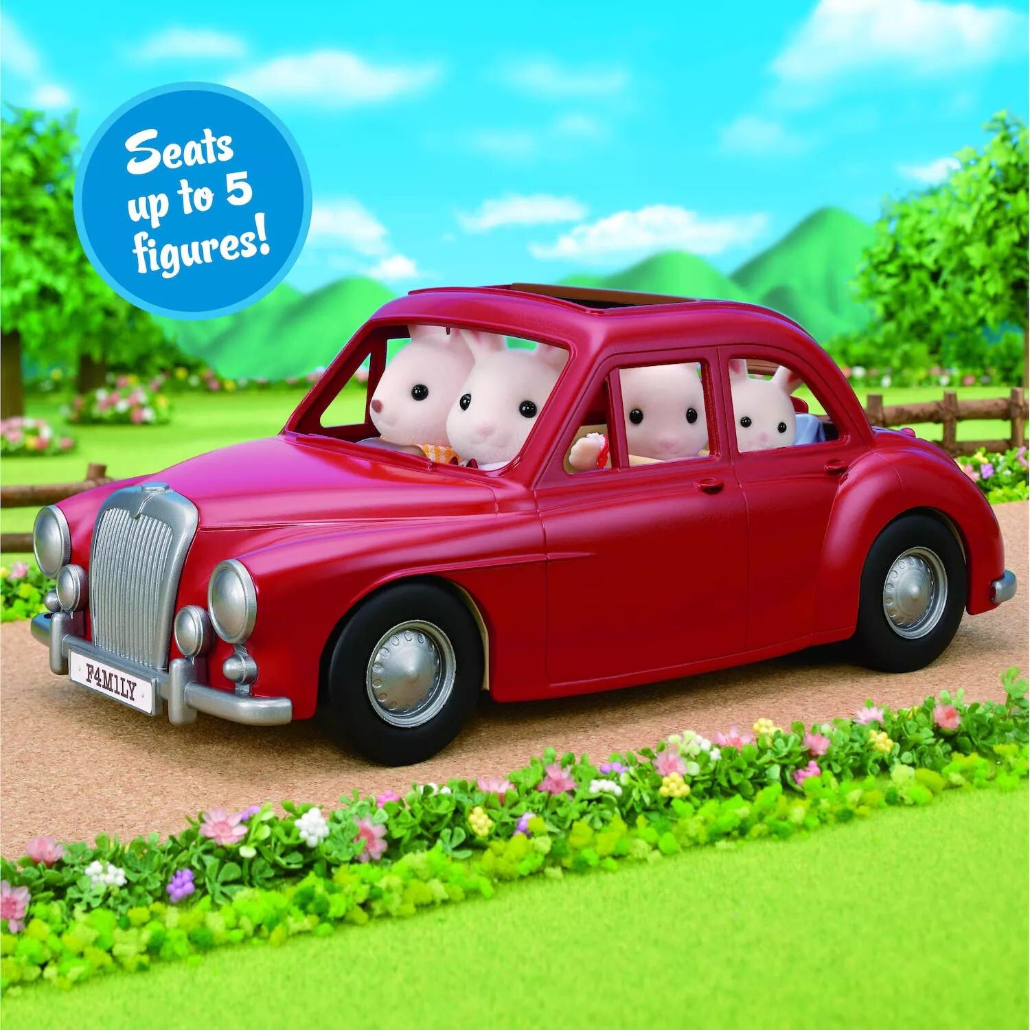 Семейный игрушечный автомобиль Calico Critters для кукол с детской коляской в ​​комплекте Calico Critters — фото 2