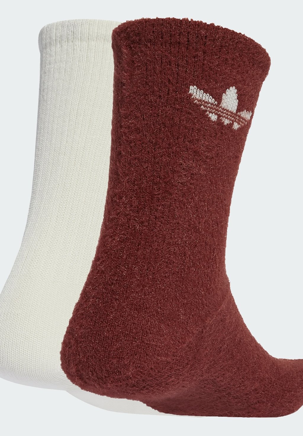 Носки FLUFFY CREW 2 PAIRS Adidas Originals, коричневый — фото 2