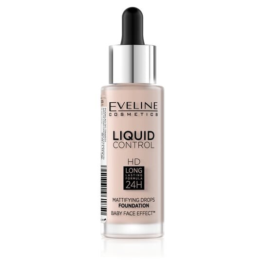 

Матирующая основа для лица, 005 Слоновая кость Eveline Cosmetics, Liquid Control HD