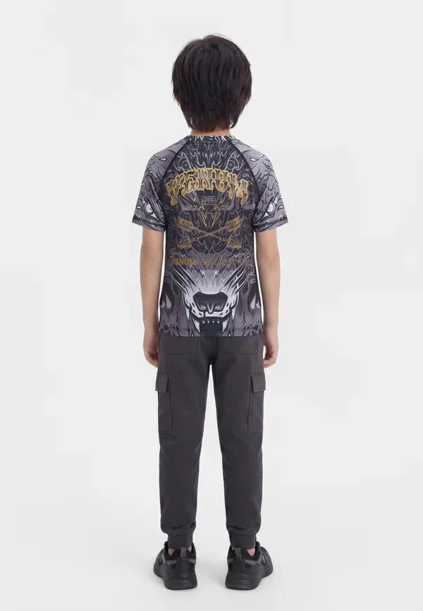 Футболка с коротким рукавом и принтом Wolf Rashguards Venum, черно-серый — фото 2