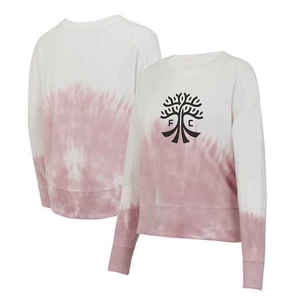 

Женская футболка с длинным рукавом concepts sport pink/white austin fc orchard tie-dye Unbranded