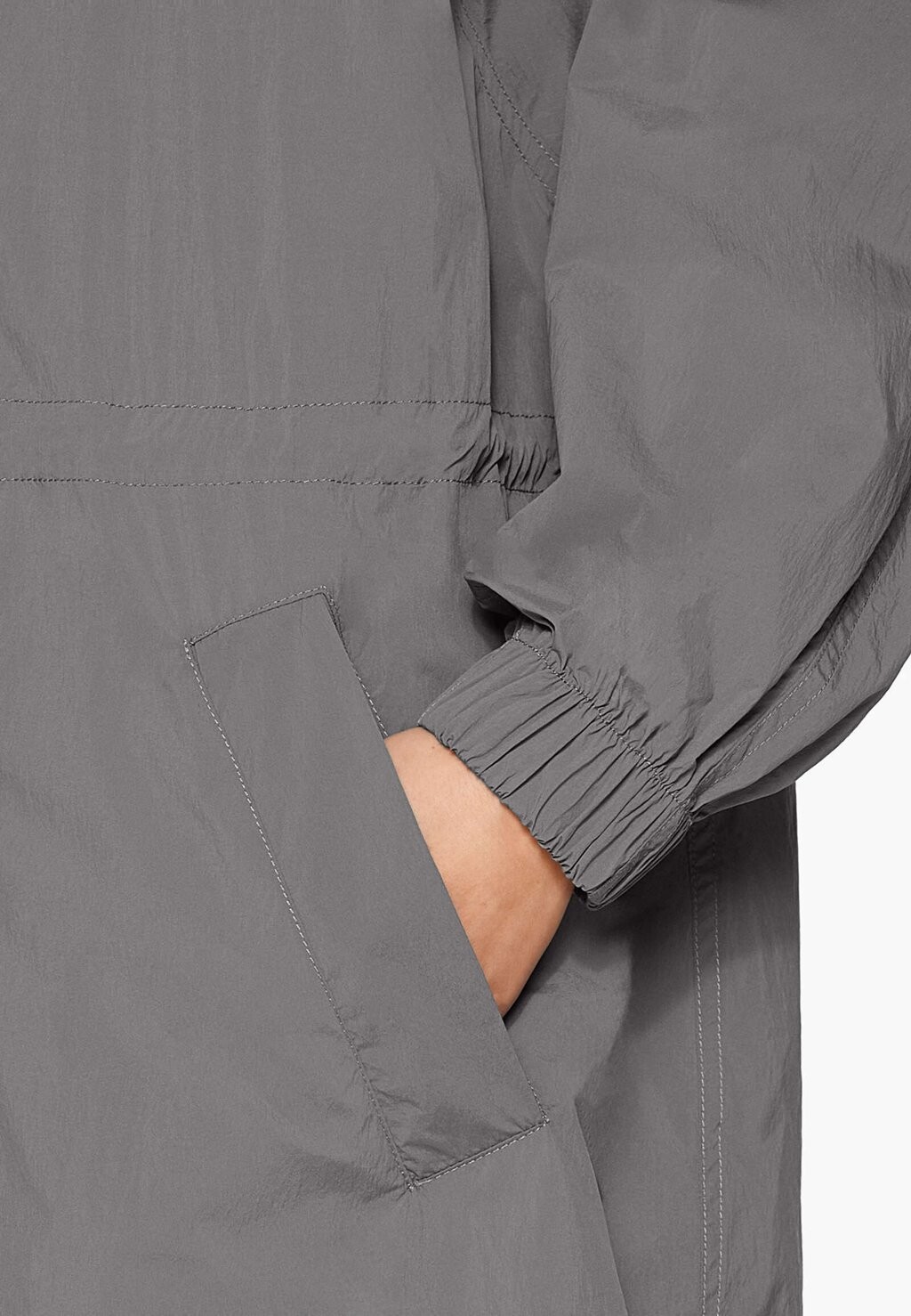

Дождевик/водоотталкивающая куртка LIGHTWEIGHT WATER-REPELLENT MIDI OYSHO, темно-серый