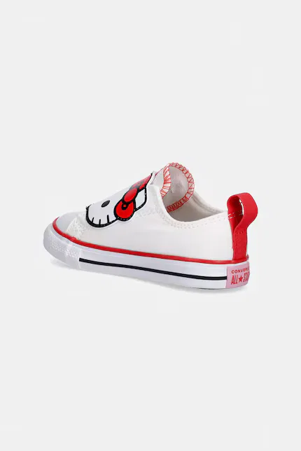 Кеды детские низкие Chuck Taylor All Star 2V Hello Kitty Converse, белый — фото 3