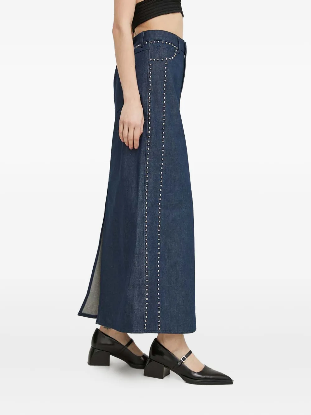 

Макси-юбка RockieGZ с заклепками Gestuz, синий