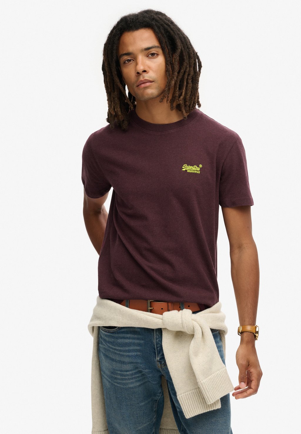 

Базовая футболка VINTAGE LOGO EMB Superdry, фиолетовый