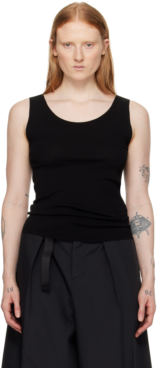 

Черная майка A-Poc Pleats Please Issey Miyake