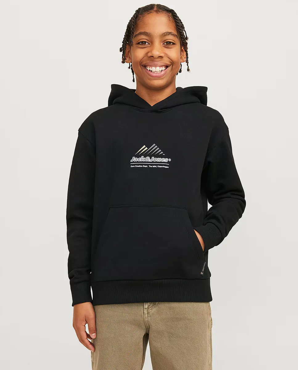 

Толстовка с застежкой-молнией для мальчиков Jack & Jones, чёрный