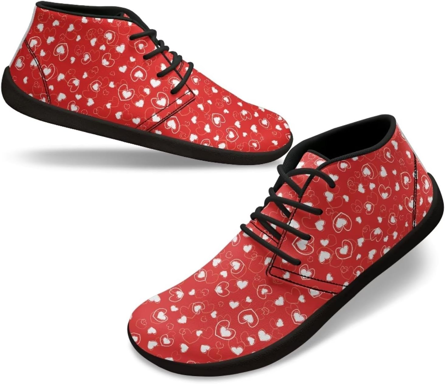 

Мужские кроссовки для ходьбы, дышащие, с нулевым перепадом высоты подошвы, с широким носком, для тренировок, легкие, нескользящие, модные, для походов и бега Xixirimido, красный