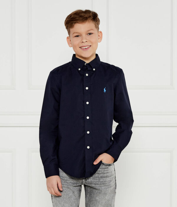 

Рубашка детская Polo Ralph Lauren классического кроя, синий
