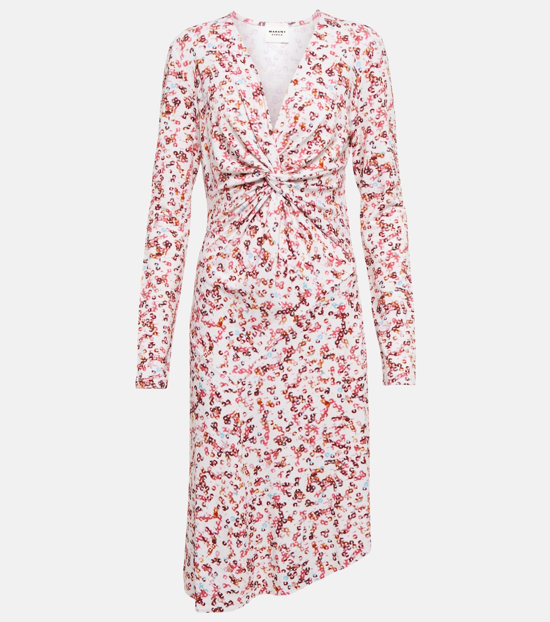 

Платье миди из джерси с принтом Jadiya Marant Etoile, экрю