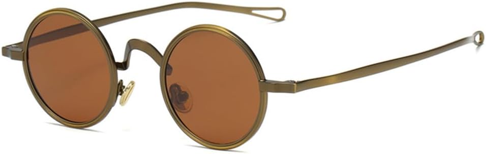 

Новые солнцезащитные очки в стиле ретро 2025 года, круглые, металлические, панк, поляризованные, женские, с прозрачными линзами, мужские, с защитой от УФ-излучения UV400 DSXLY, 4