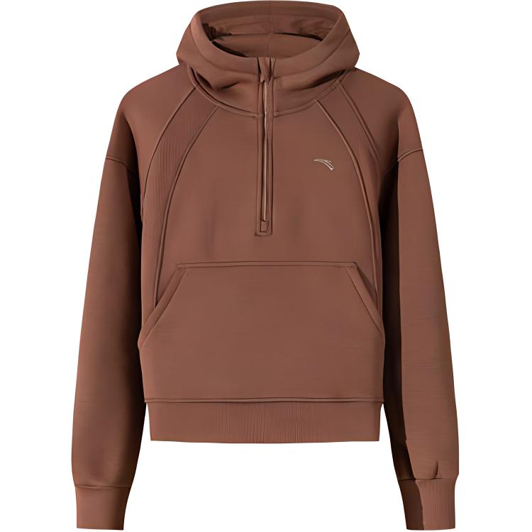 

Свитшот для разнообразных тренировок Anta Variety Training Collection женский насыщенный кофейный