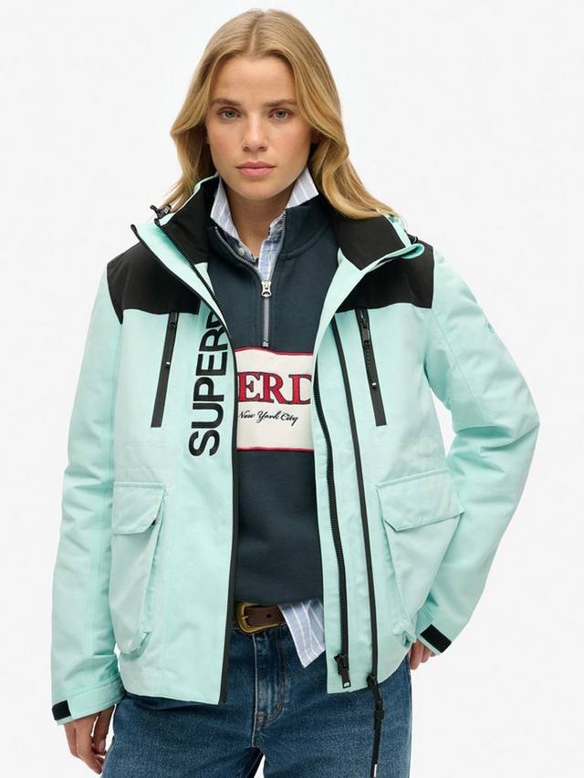 

Куртка-ветровка с цветным блоком ultimate Superdry, цвет Cali Blue/Black