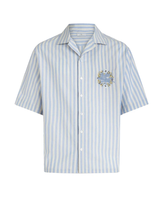 

Рубашка с коротким рукавом Etro, синий