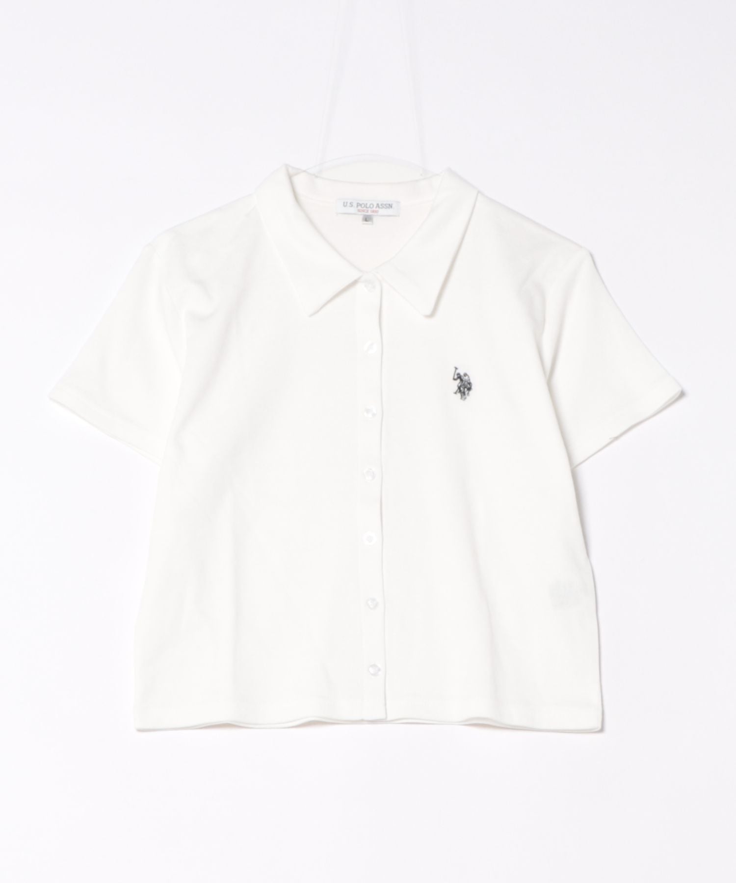 Ассоциация поло США / (Женщины) Рубашка гладкого кроя и пошива U.S. Polo Assn., off white