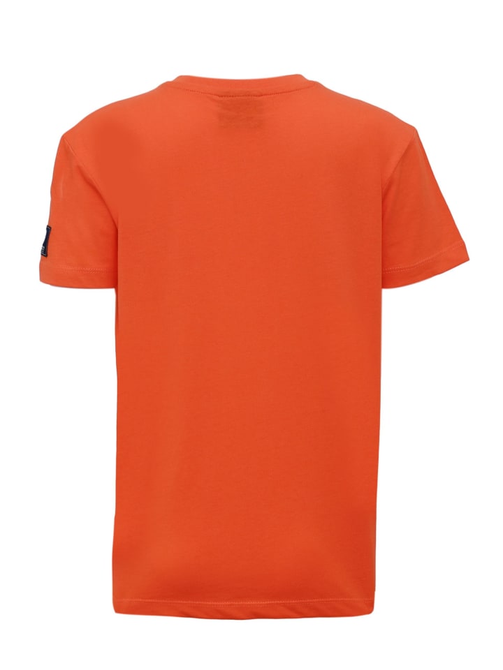 Футболка SCHIETWETTER Küstenkind, Rundhals, цвет orange-navy — фото 2