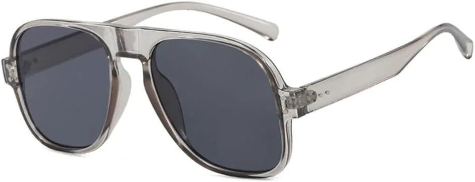 

Мужские солнцезащитные очки в стиле ретро, ​​конфетные оттенки, защита от УФ-излучения UV400; женские солнцезащитные очки с заклепками TKKTLLT, Grey Grey