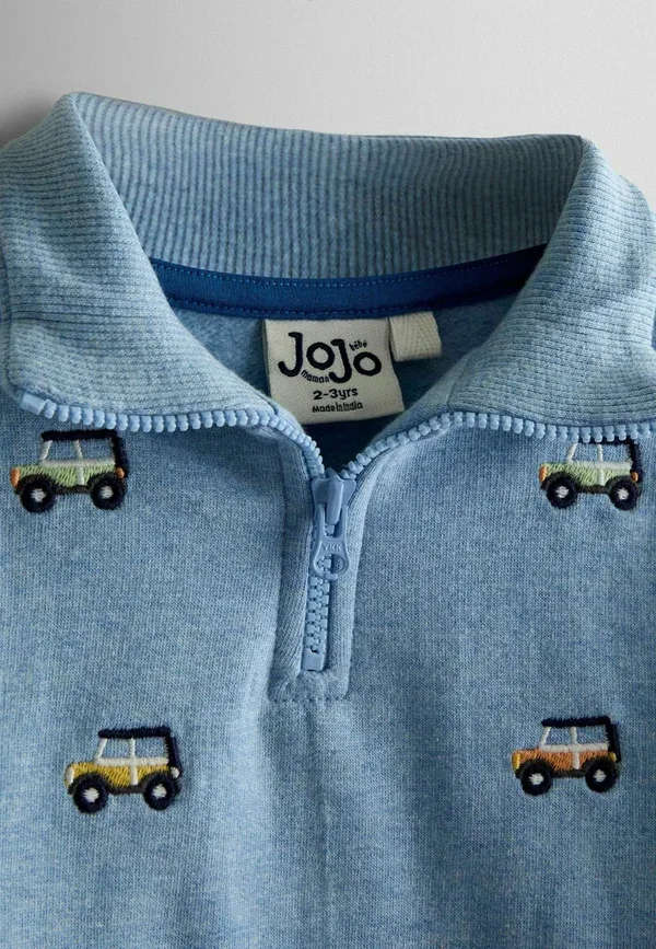 Толстовка с капюшоном Jojo Maman Bébé, Regular fit, сафари-сцена, двусторонняя, синий джип — фото 2