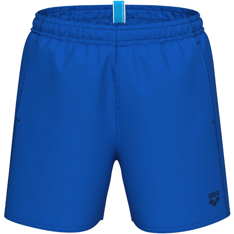 

Плавки-Шорты для мальчиков, пляжные боксеры, сплошной цвет Arena, синий