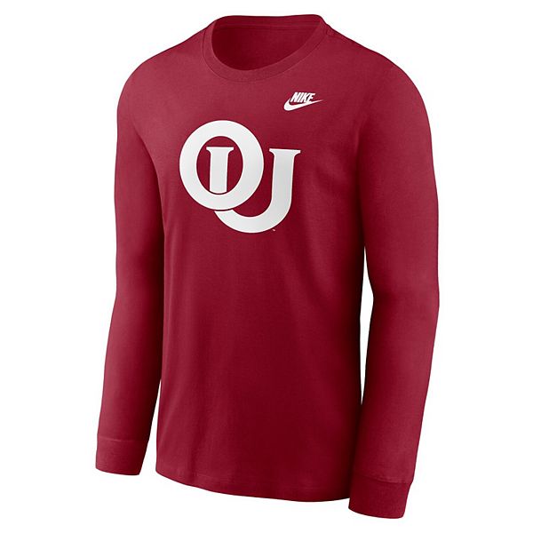 Мужская футболка с длинным рукавом Oklahoma Sooners с основным логотипом Nike — фото 3