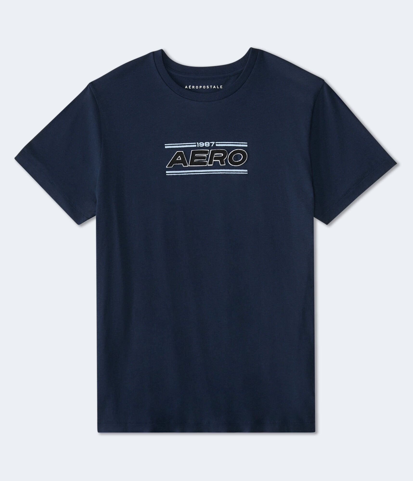 

Футболка Aeropostale 1987 с графической аппликацией, цвет navy 402