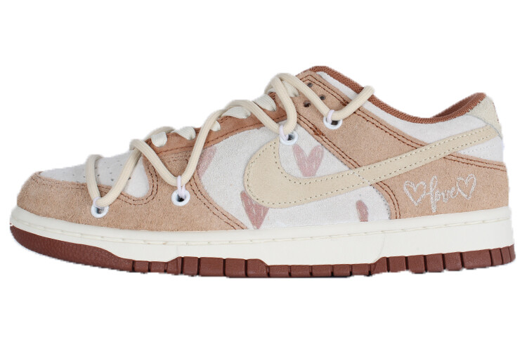 

Кроссовки Nike Dunk Skateboarding Shoes Men Low-top Brown/White, коричневый