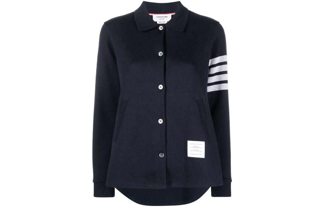 

Футболка женская морская синяя THOM BROWNE