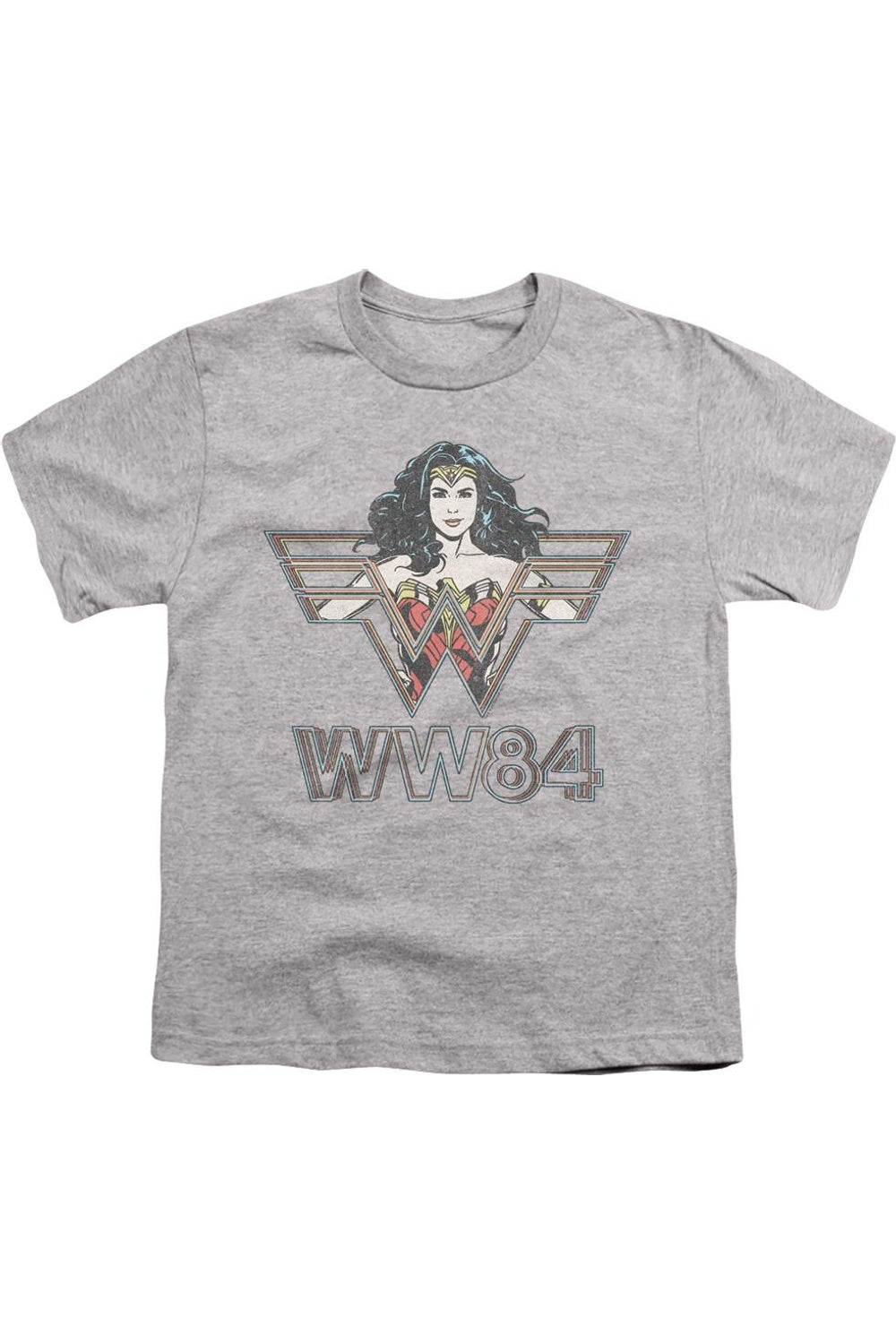 

Футболка с символикой "Чудо-женщина 1984" для детей Gildan, Athletic Heather