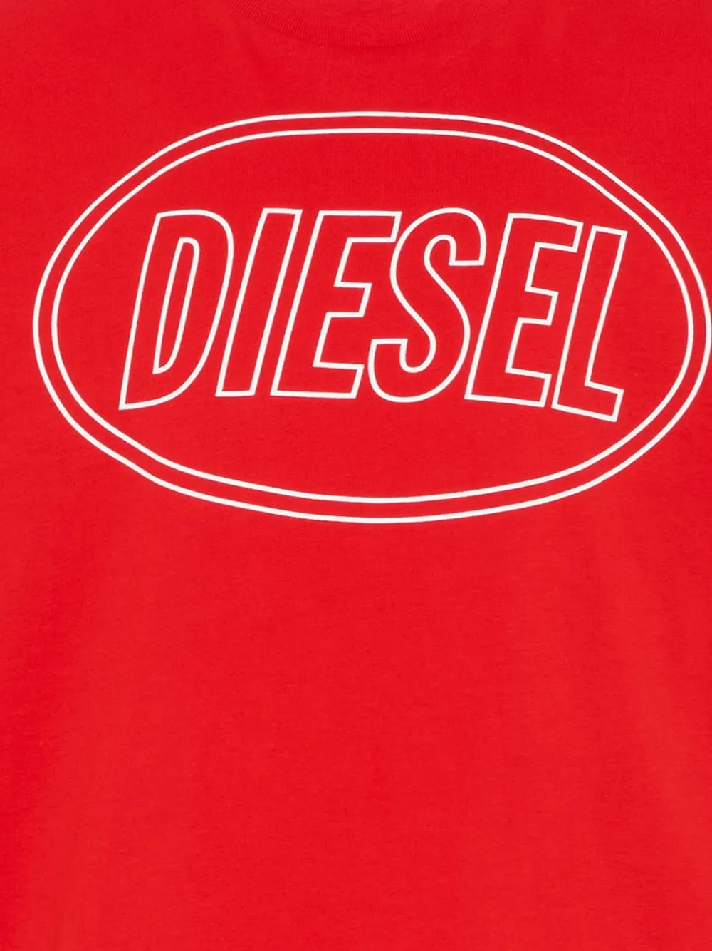 Футболка с короткими рукавами и логотипом Diesel Kids, красный — фото 3