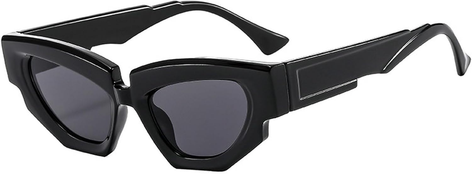 

Модные женские солнцезащитные очки «кошачий глаз» с многоугольным оправой, ретро-градиентные, мужские трендовые солнцезащитные очки с защитой от УФ-излучения UV400 Melrose, Black