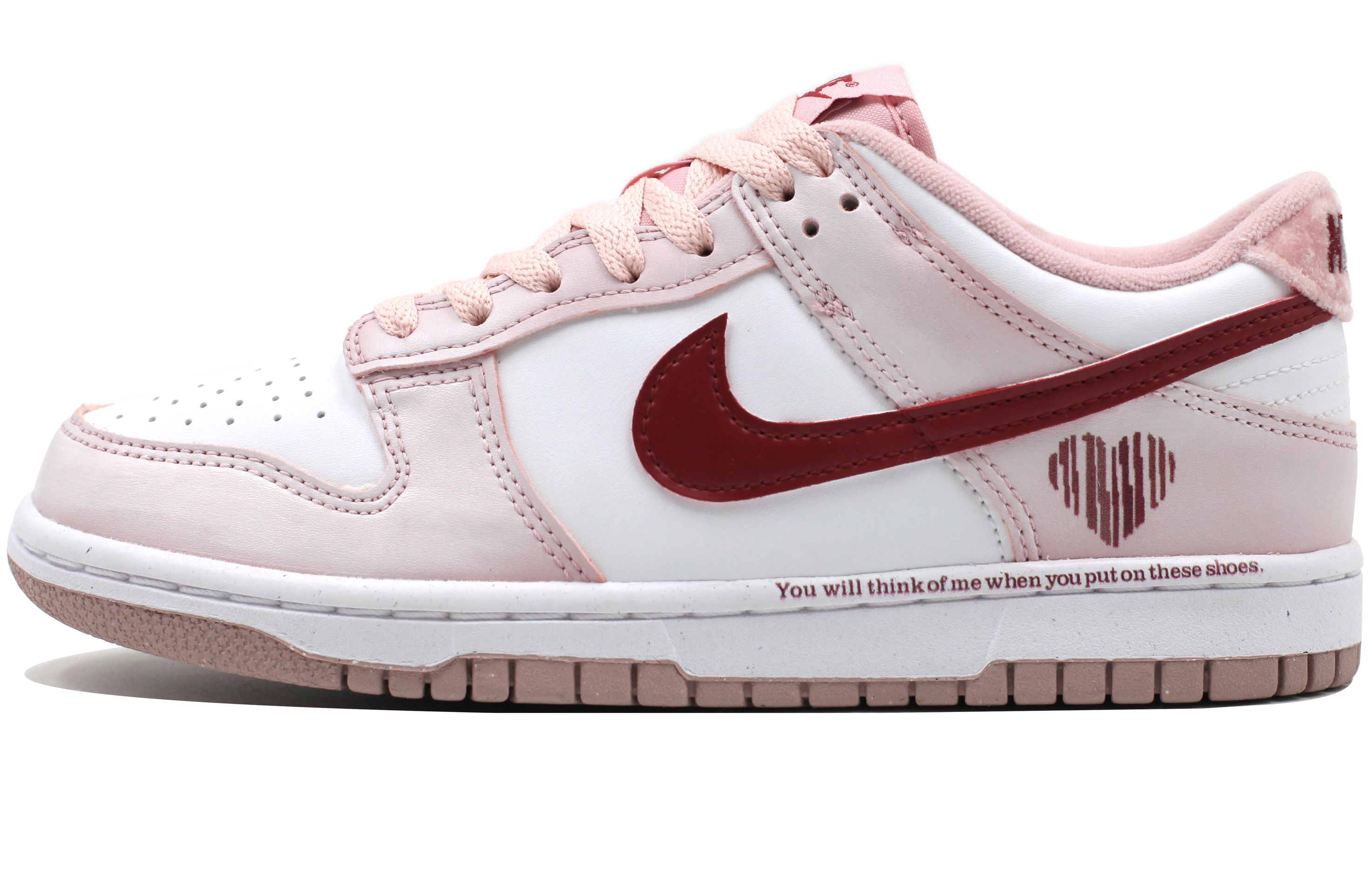 

Nike Детские кроссовки для скейтбординга Dunk Pink Velvet с антискользящим покрытием, амортизирующие, низкие, подростковые