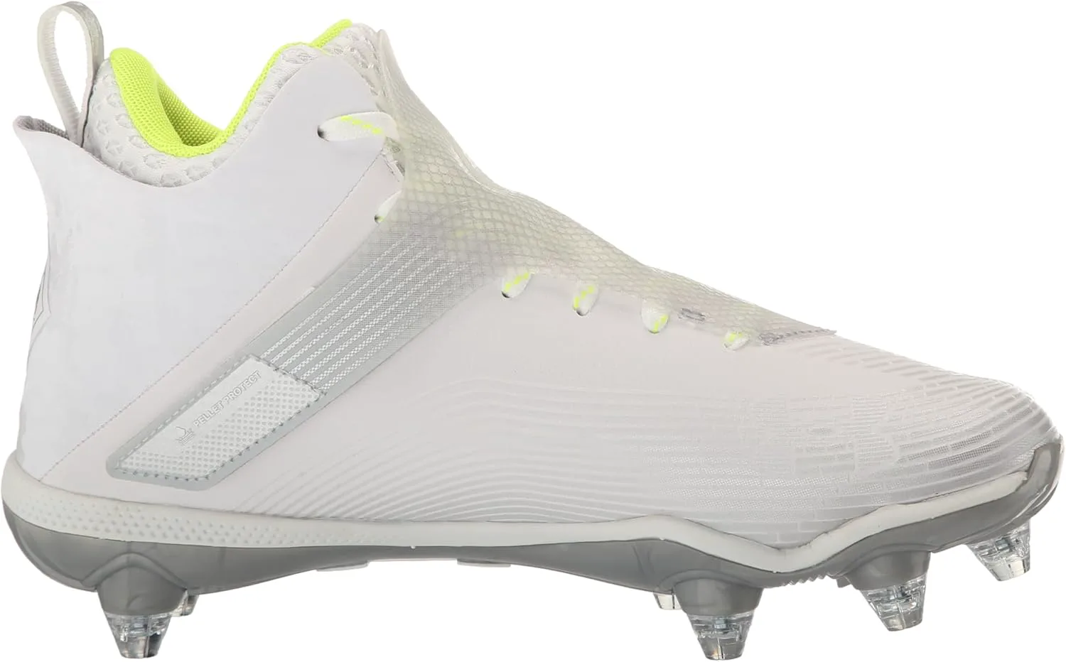 Футбольные бутсы Under Armour для мужчин Highlight Hammer D, белый/металлик серебристый — фото 2