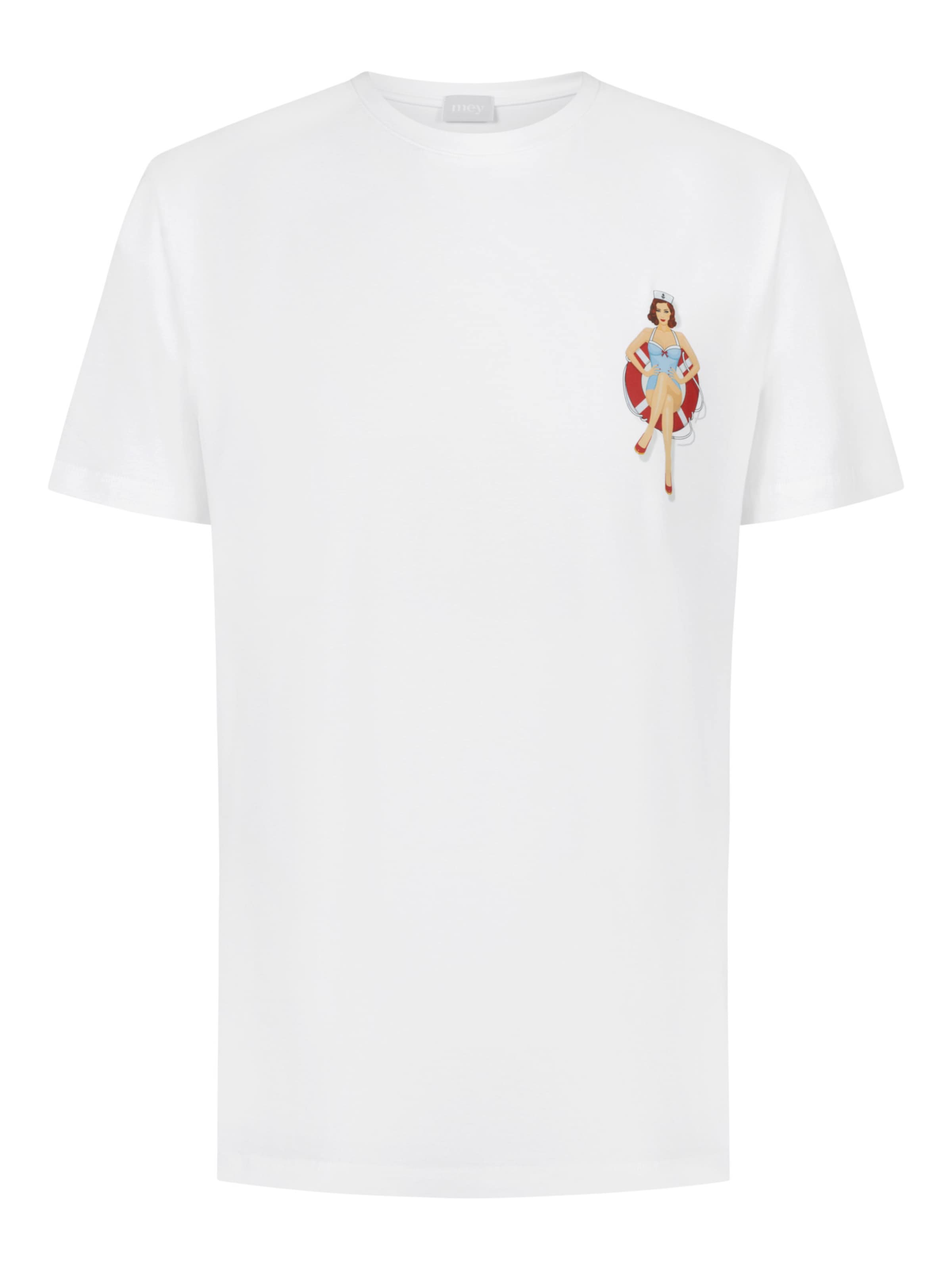 

Mey Футболка 'Wave Swing' в белом цвете