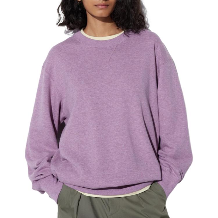 Свитшот Унисекс Светло-голубой Фиолетовый UNIQLO — фото 2