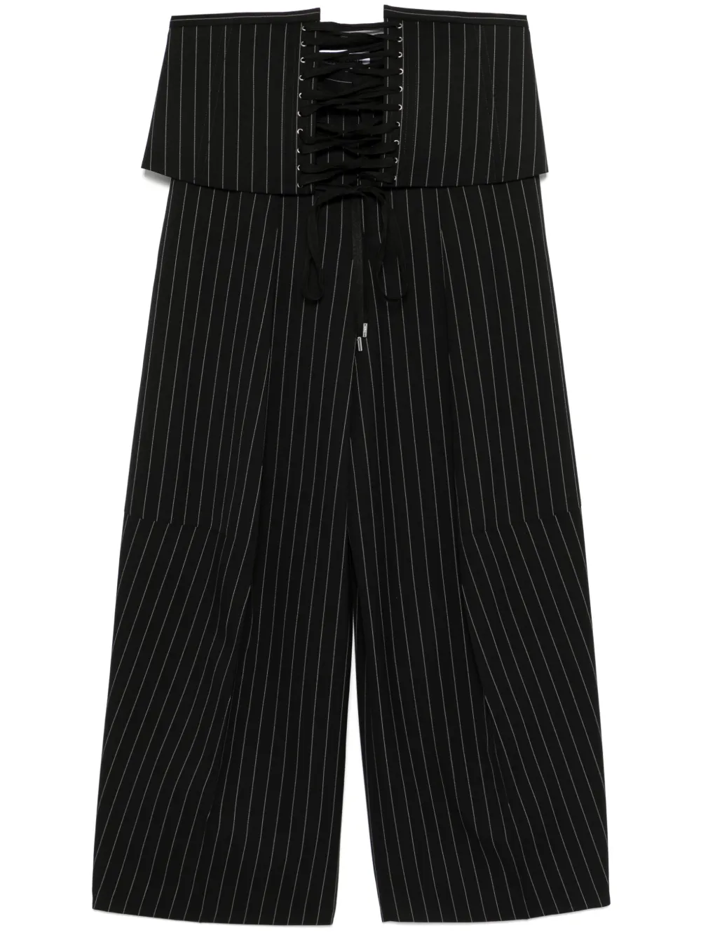 

Брюки в тонкую полоску Jean Paul Gaultier, черный