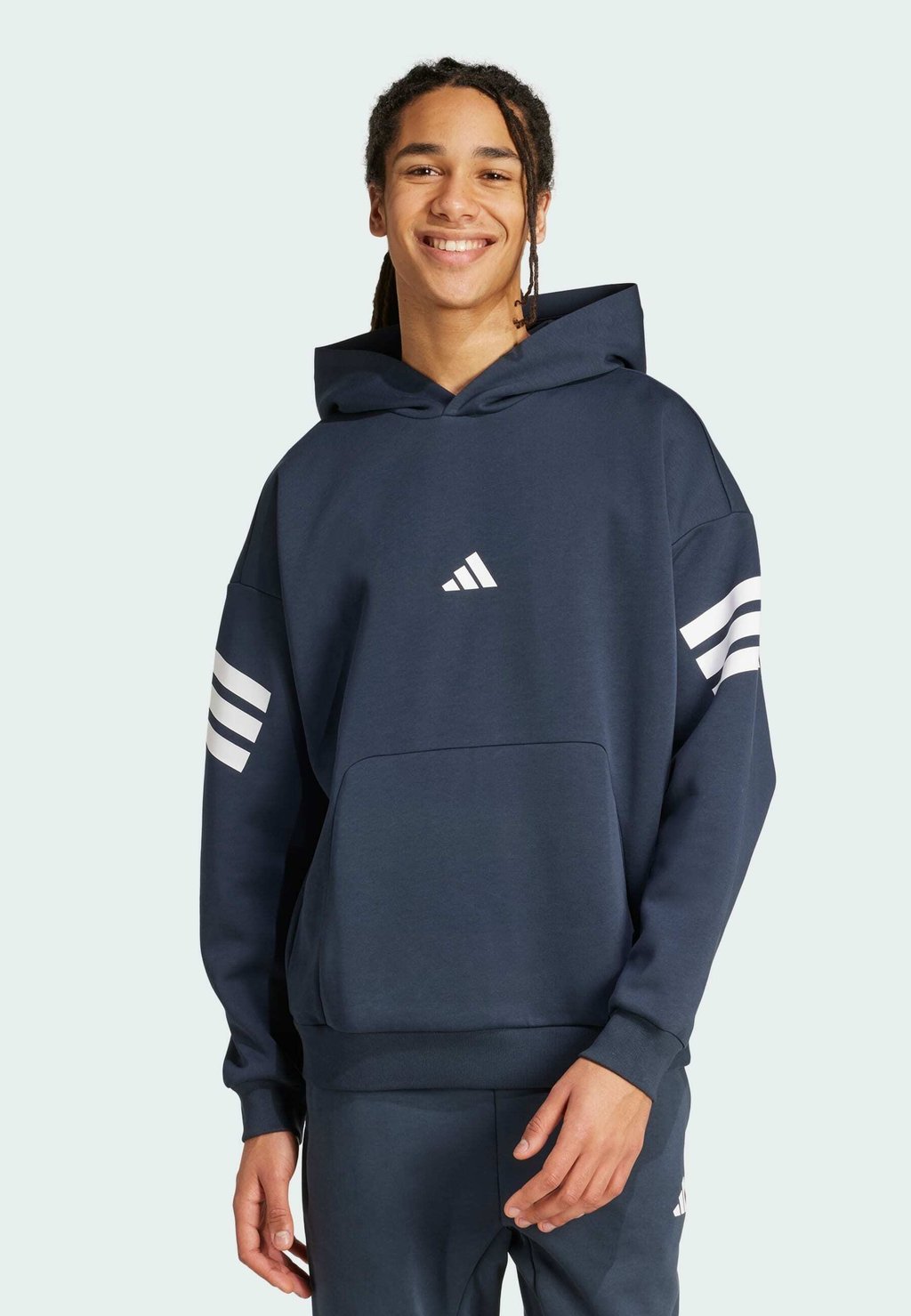 

Толстовка с капюшоном Adidas Sportswear, темно-синий