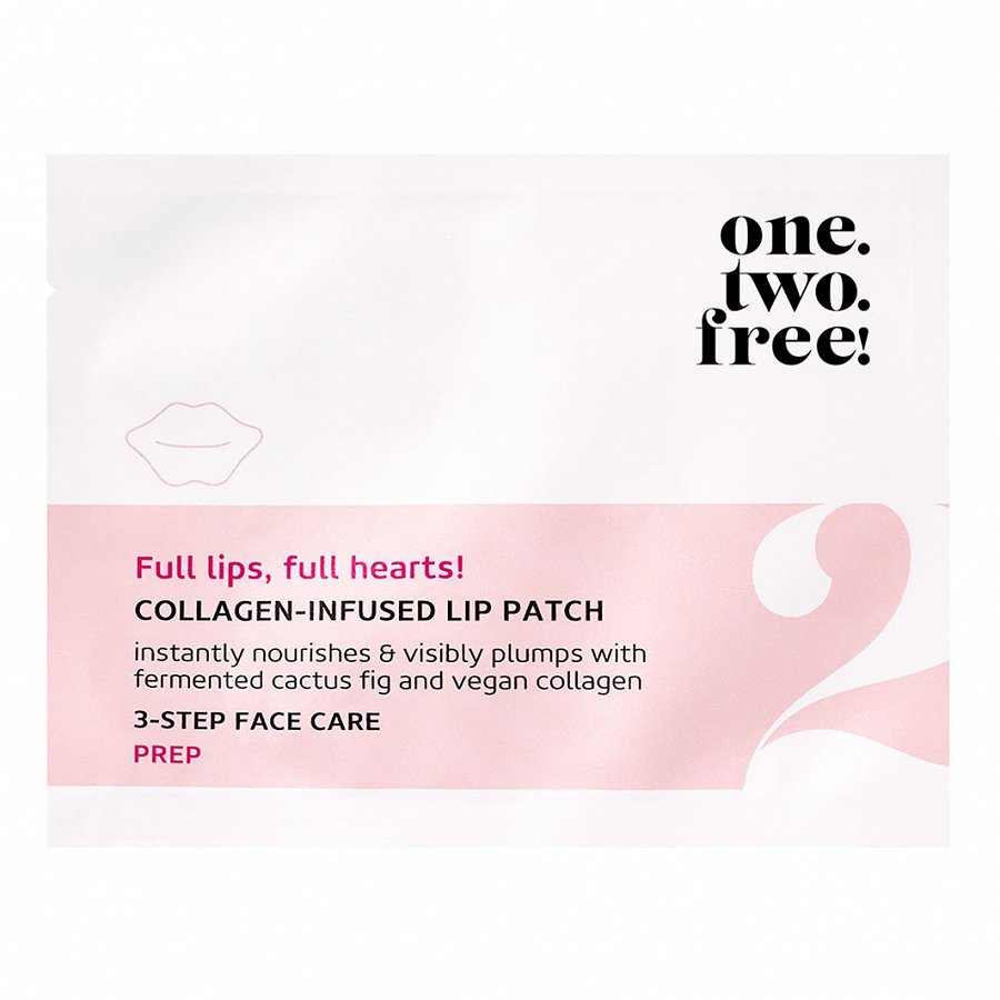 

Маска для губ collagen-infused lip patch One.Two.Free!, количество 1 шт.