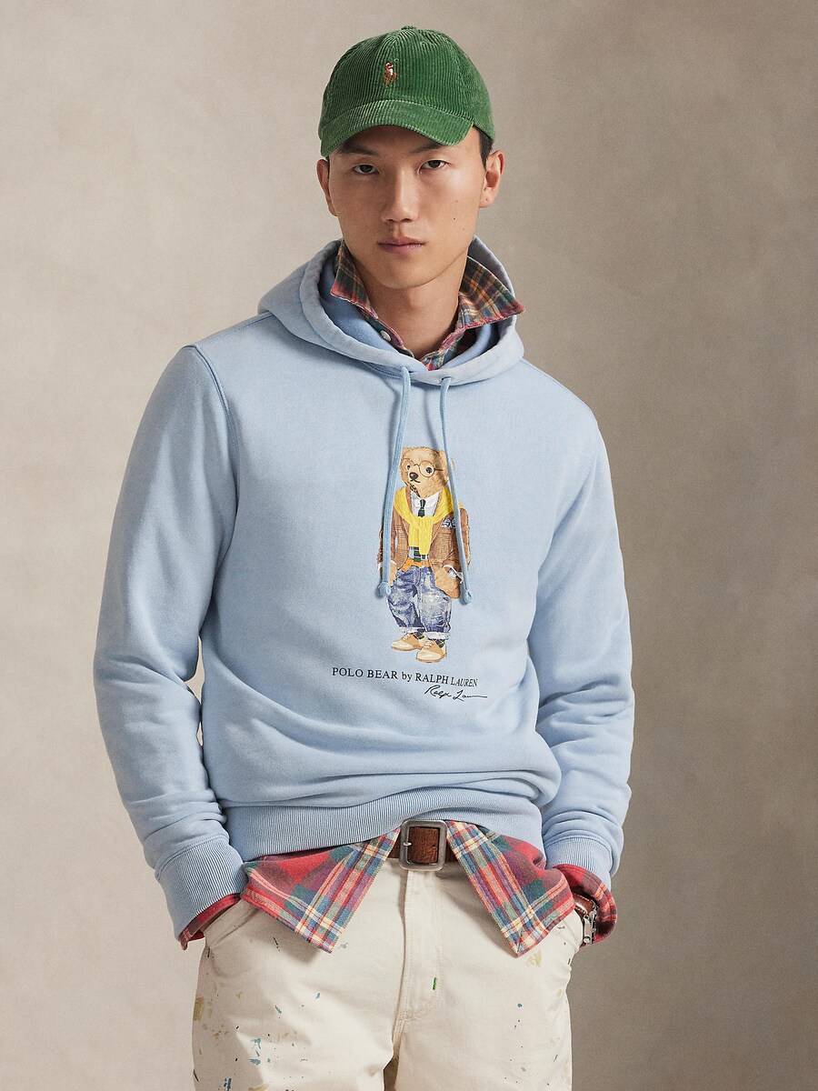 Толстовка Polo Ralph Lauren Seasonal, Blue Denim/Light Blue — фото 3