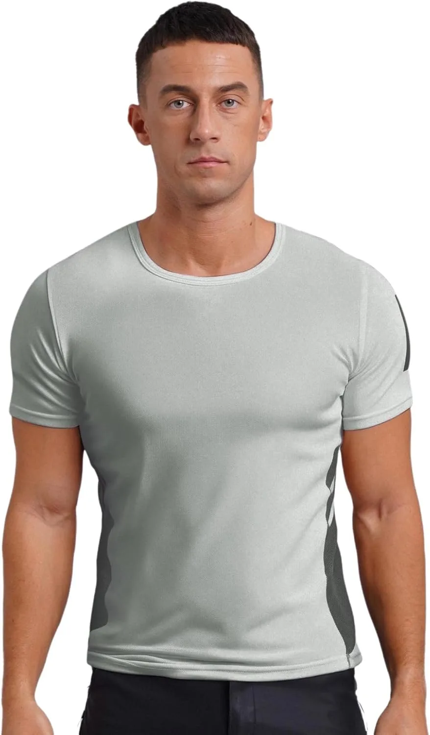 

Футболка Mufeng мужская легкая спортивная с коротким рукавом